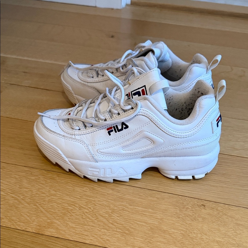 Fila White Chunky Sneakers